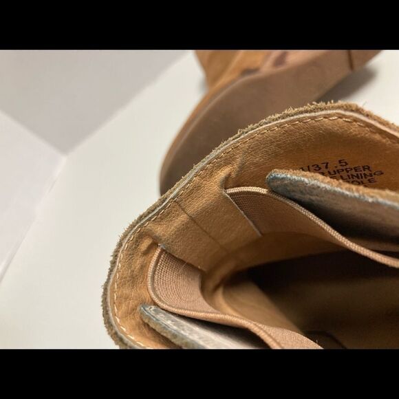 LUCKY BRAND, suede wedge booties, size 7 1/2 M,Tan‎ - Picture 16 of 16